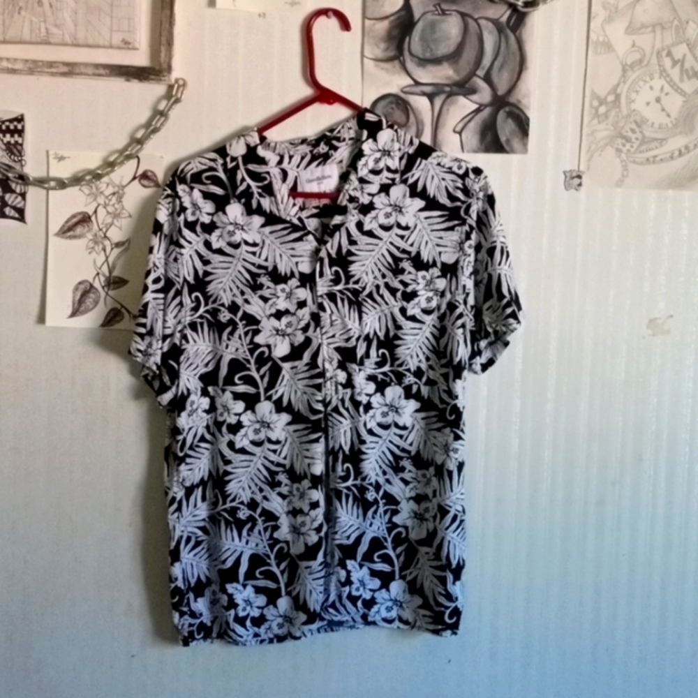 Goodfellow & Co, Medium, Black and white, Button Down